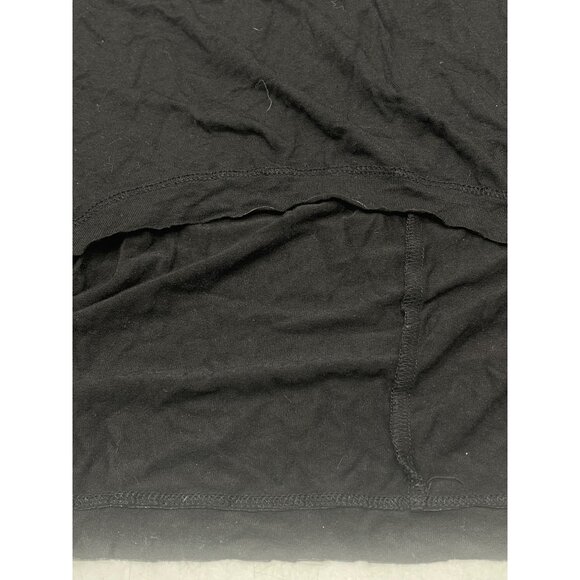 long sleeve tee shirt high low black sheer size medium READ - Picture 3 of 6